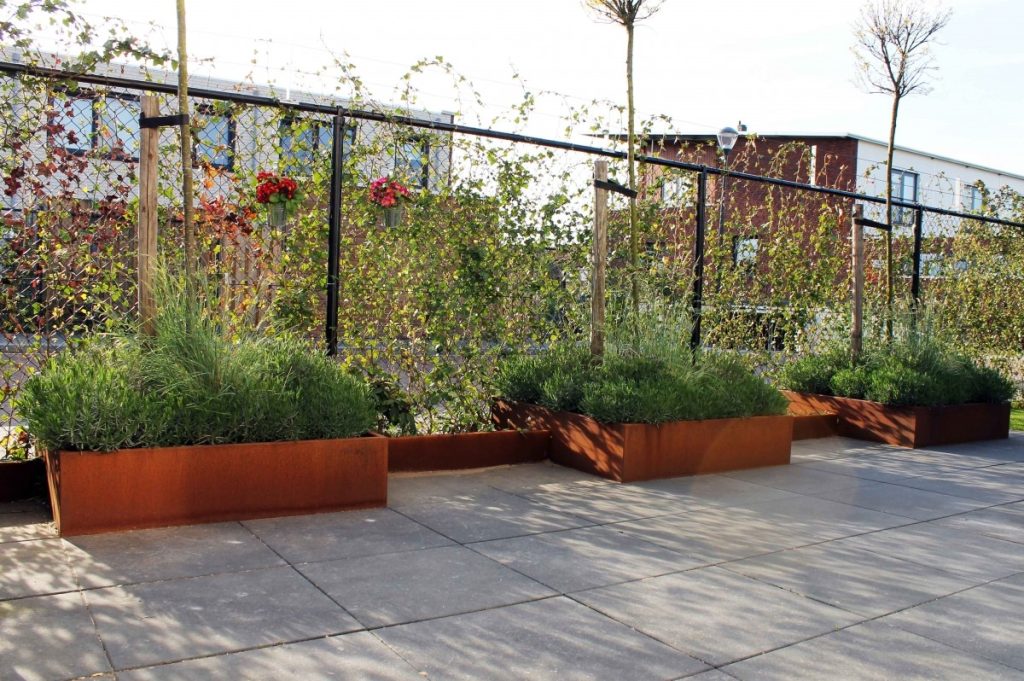 Afmetingen cortenstaal plantenbak